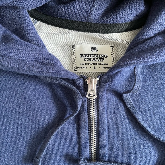 Men’s Reigning Champ Colorblock Zip-up Hoody Sz L - Picture 3 of 3